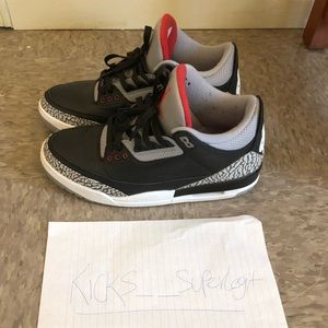 Jordan 3 Black cement